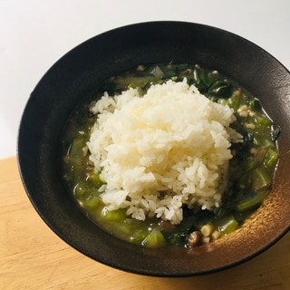 肉ナシでも美味しい♪青梗菜の塩あんかけ丼